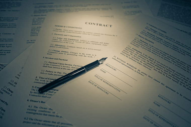 Paperwork on a desk