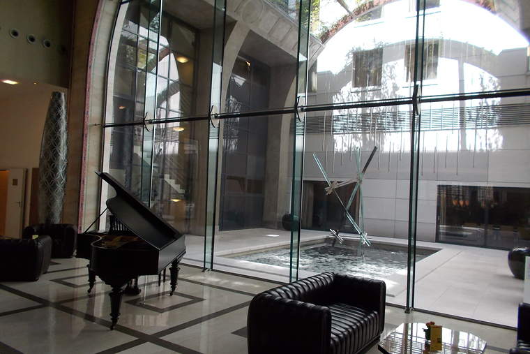 A hotel lobby